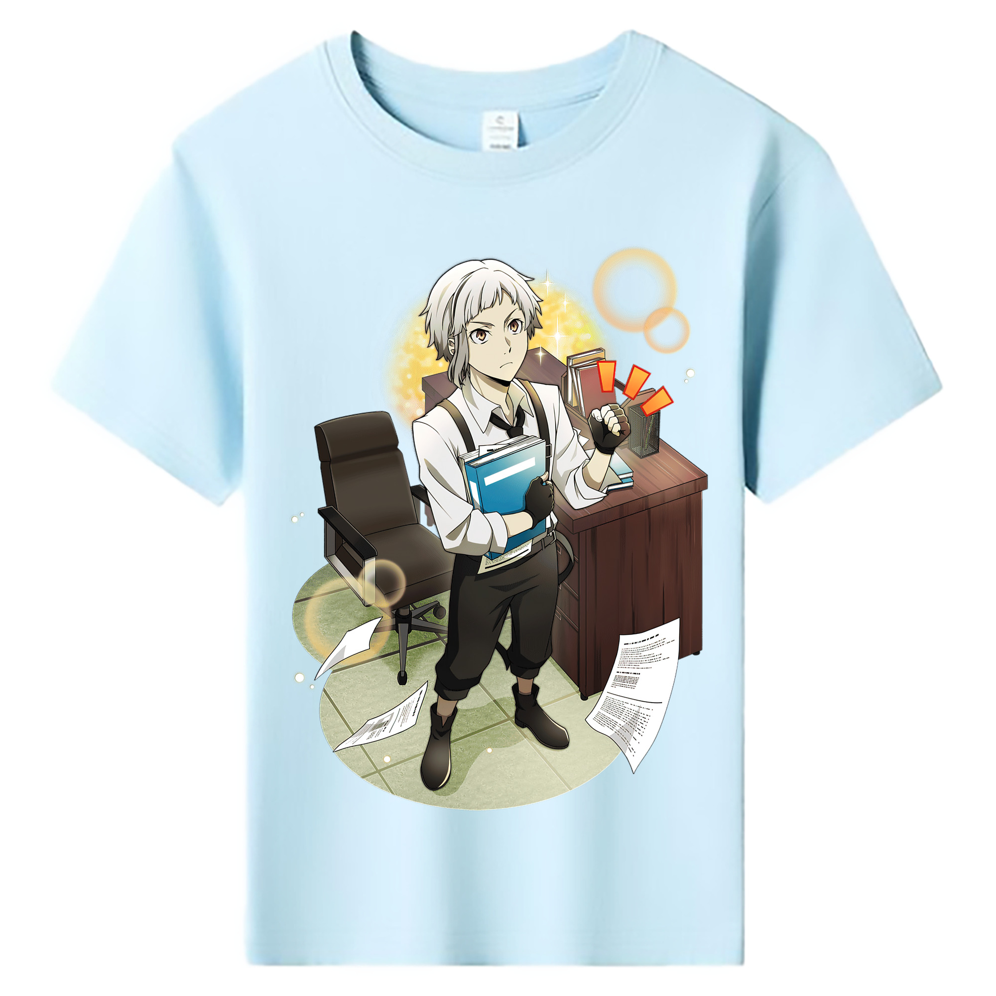 （画像用） 文豪ストレイドッグス Bungo Stray Dogs 綿100％キッズTシャツ（フロントプリント）